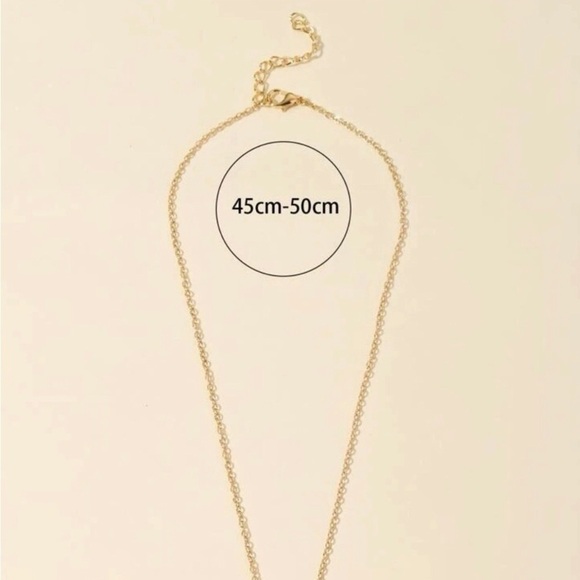 Infinity Sign Rhinestone Pendant Fashion Necklace, Gold, 18 inches - Picture 8 of 16